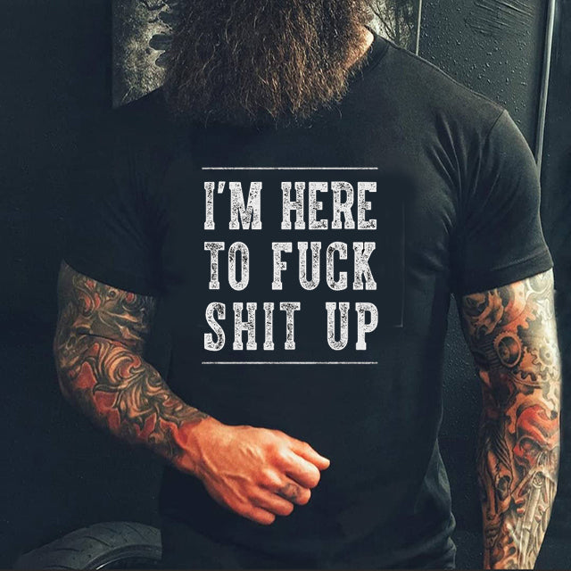 I`m here rundhalsad t-shirt 5446