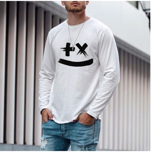 Smajl Long sleeved white long-sleeved t-shirt 5451