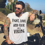 Fight vit rundhalsad t-shirt 5463