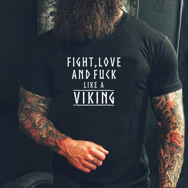 Fight svart rundhalsad t-shirt 5464