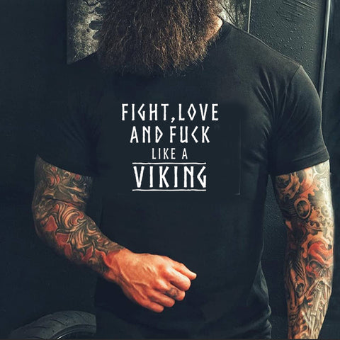 Fight svart rundhalsad t-shirt 5464