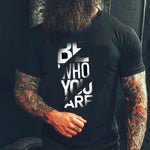 Be who you rundhalsad t-shirt 5473