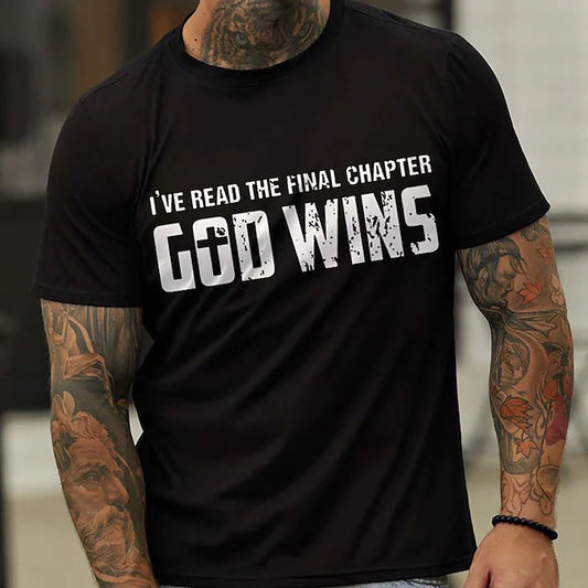 God wins T-shirt 5486