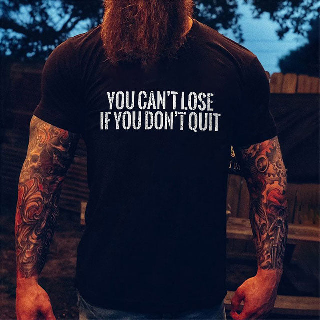 Dont quit rundhalsad t-shirt 5496