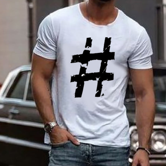 Hashtag rundhalsad t-shirt 5538