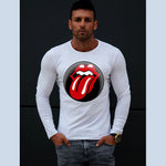 Stones vit  långärmad t-shirt 5551