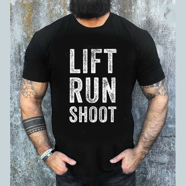 Lift Run Shoot svart t-shirt 5582-sv