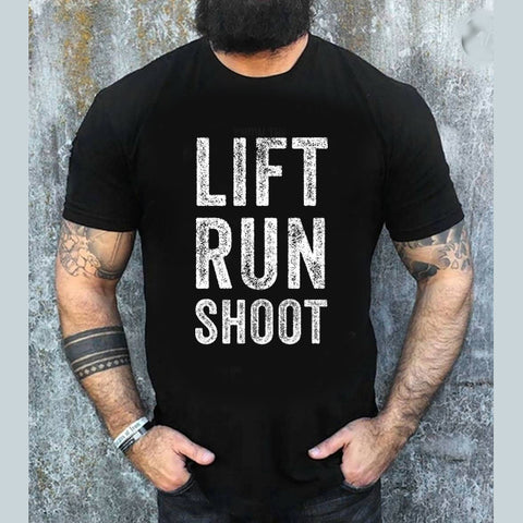 Lift Run Shoot svart t-shirt 5582-sv