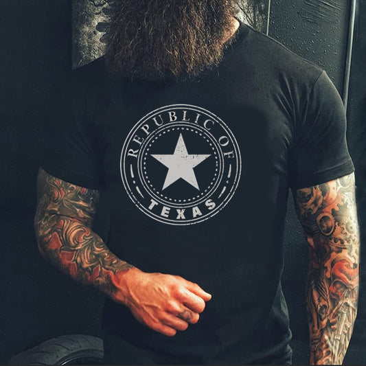 Texas Republic  rundhalsad t-shirt 5591