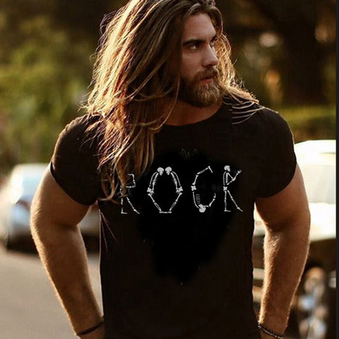 Bone Rock rundhalsad t-shirt 5596