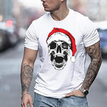 Santa skull rundhalsad t-shirt 5610