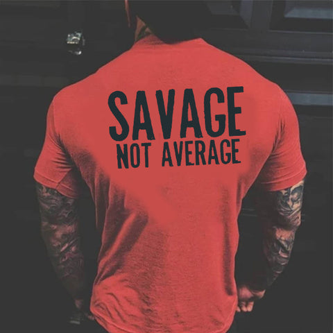 Savage röd rundhalsad t-shirt 5627