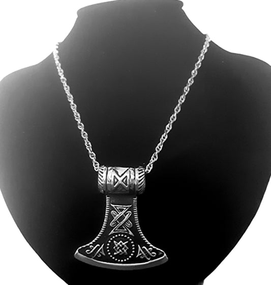 Chain necklace with viking ax 161