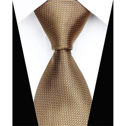 Golden yellow relief tie 874