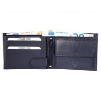 Flexible black leather wallet 939