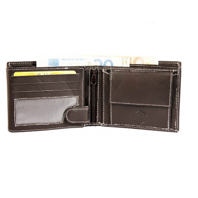 Lovely rough wallet in leather 941