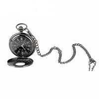 Svart fickur med kedja 1828