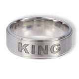 King Ring in stainless steel 428