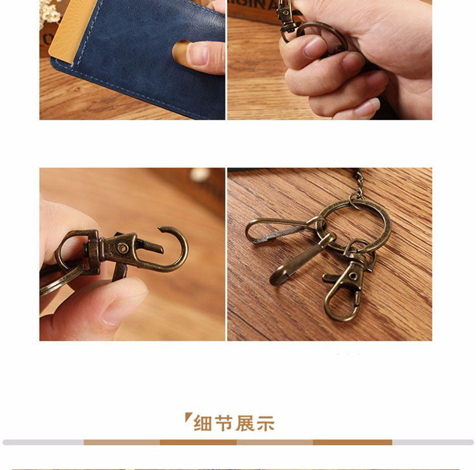 Card holder with keychain 483