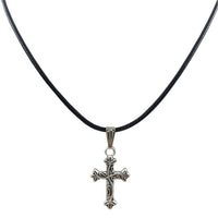 Silver plated cross 278