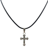 Silver plated cross 278