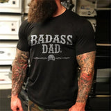 Badass dad svart  t-shirt 5038