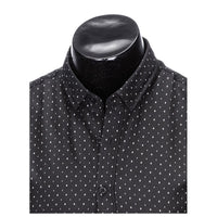 Patterned Black Shirts 905