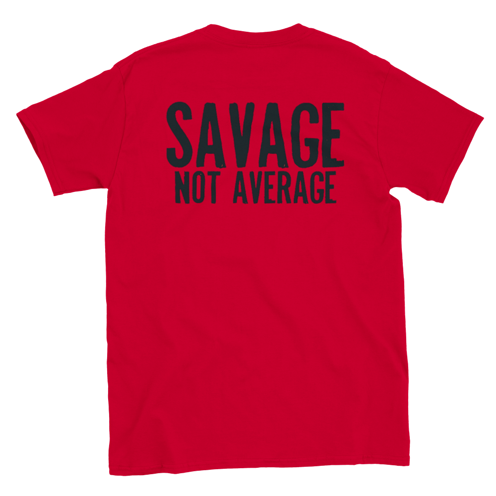 Savage röd rundhalsad t-shirt 5627