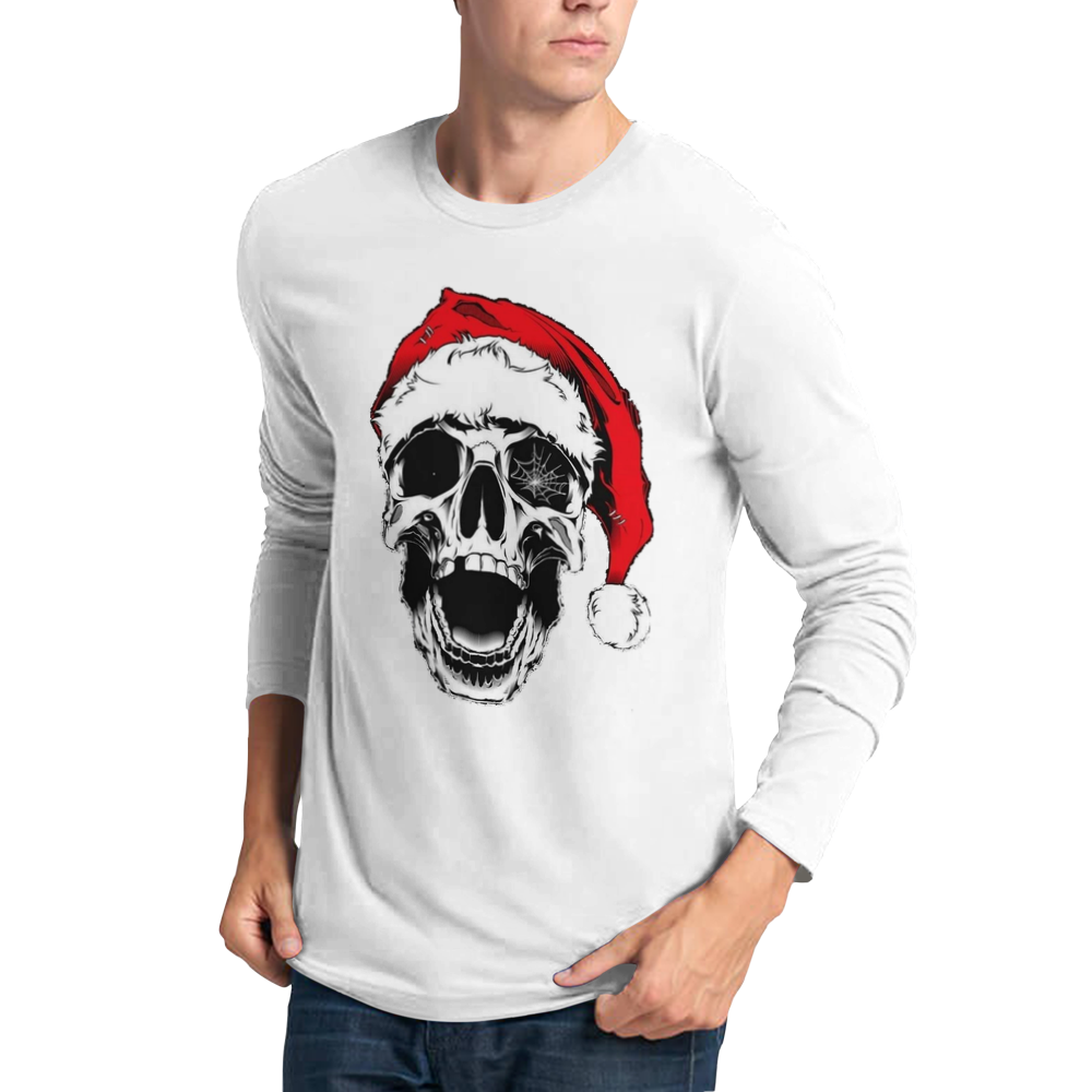 Santas skull långärmad t-shirt 5610