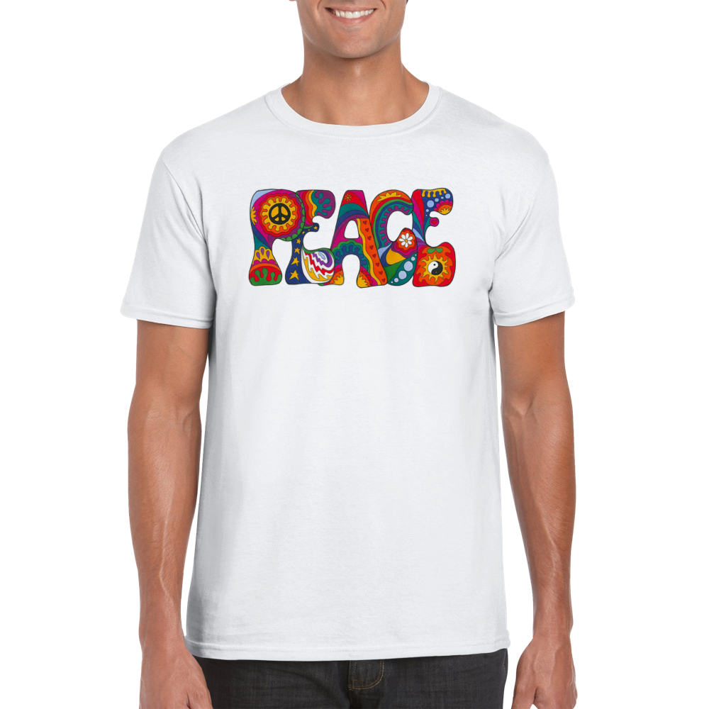 Peace rundhalsad t-shirt 5210