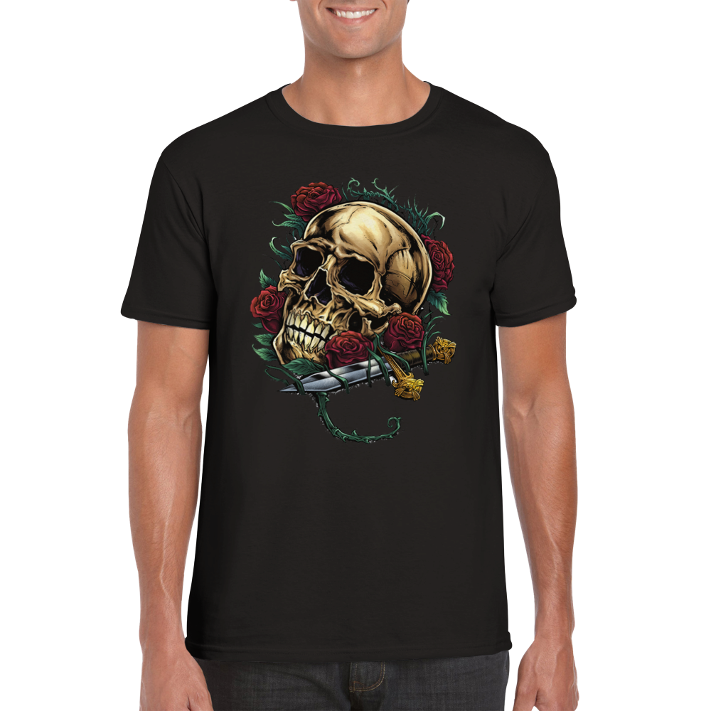 Skull & roses t-shirt 5200