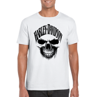 HD Skull  rundhalsad t-shirt 5397