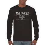 Badass Dad svart långärmad t-shirt 5524