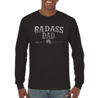 Badass Dad svart långärmad t-shirt 5524