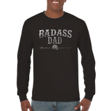 Badass Dad svart långärmad t-shirt 5524