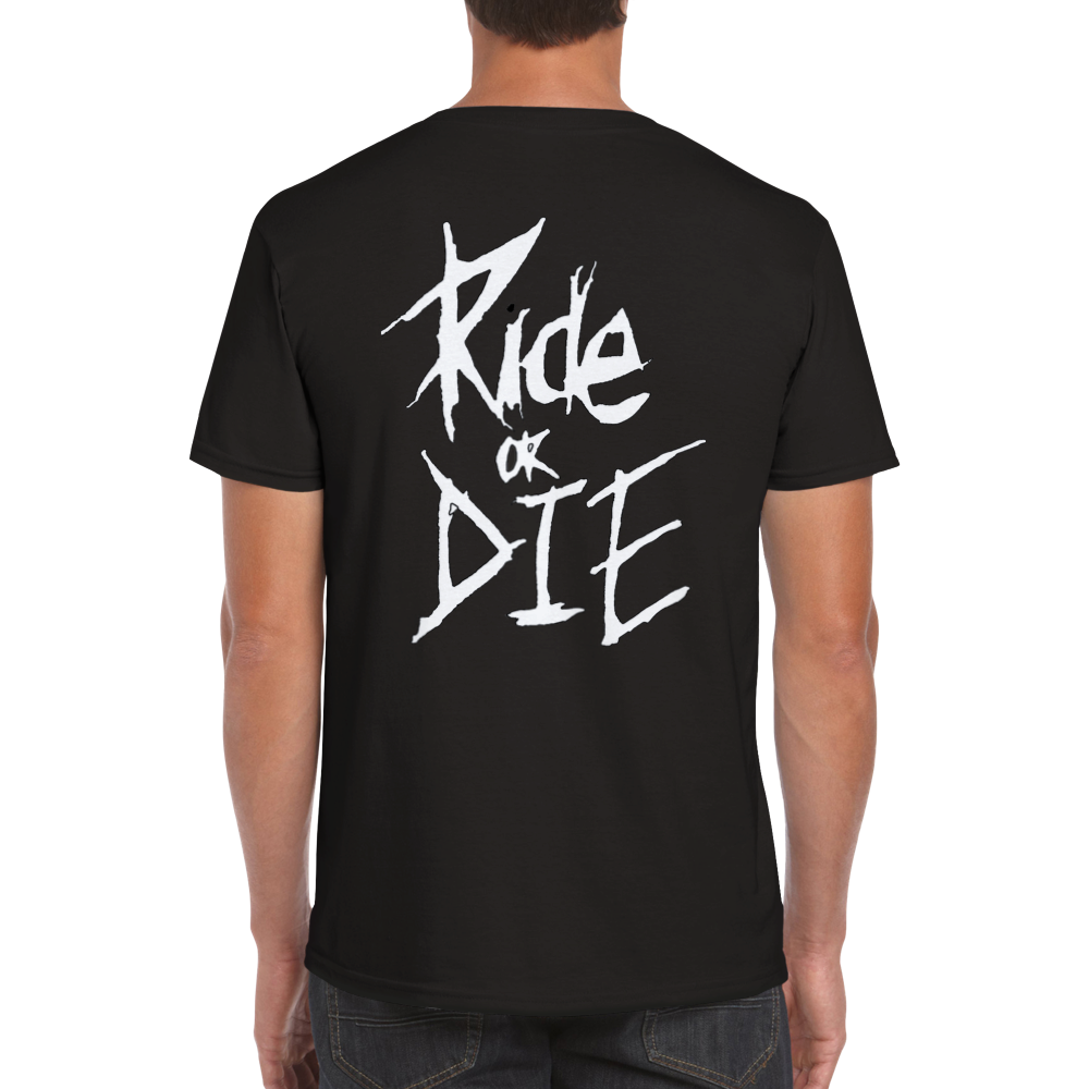 Ride or die rundhalsad t-shirt 5337