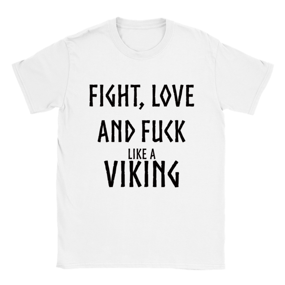 Fight vit rundhalsad t-shirt 5463