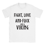 Fight vit rundhalsad t-shirt 5463