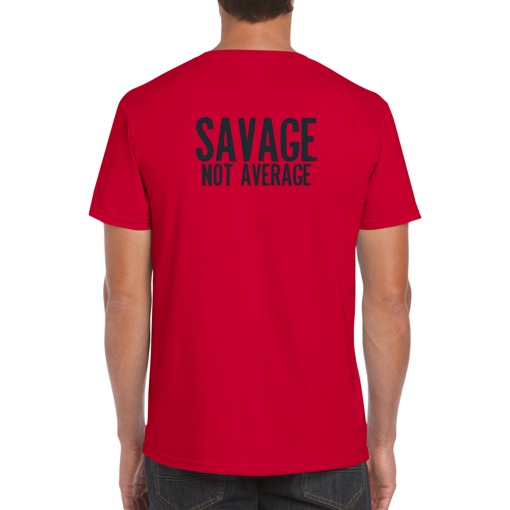 Savage röd rundhalsad t-shirt 5627