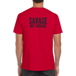 Savage röd rundhalsad t-shirt 5627