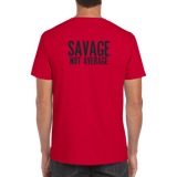 Savage röd rundhalsad t-shirt 5627