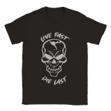 Live fast rundhalsad t-shirt 5466