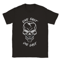 Live fast rundhalsad t-shirt 5466