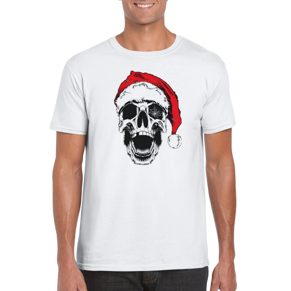 Santa skull rundhalsad t-shirt 5610