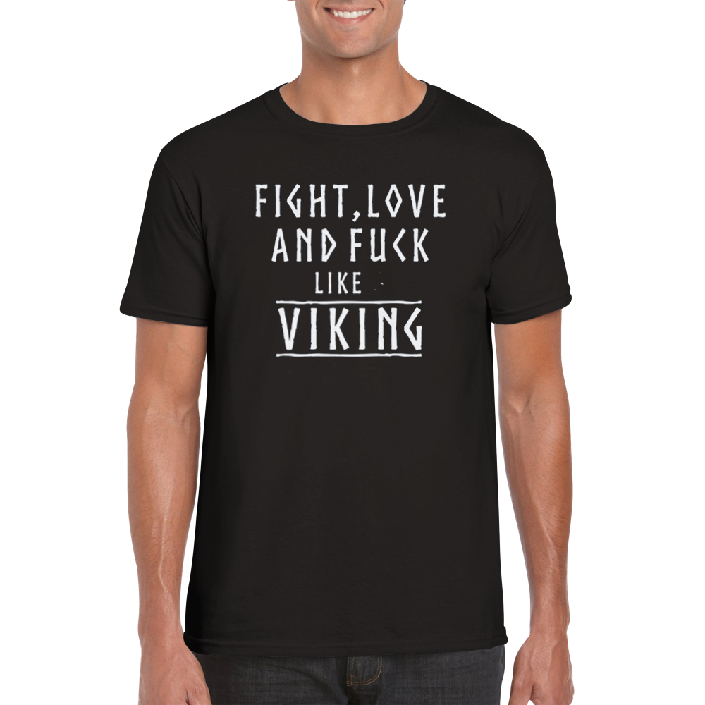 Fight svart rundhalsad t-shirt 5464