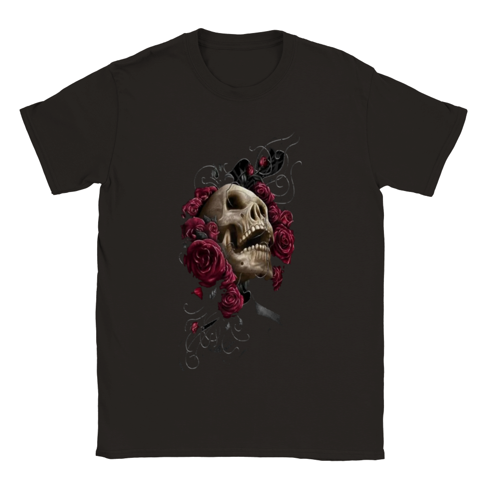 Dark skull rundhalsad t-shirt 5208