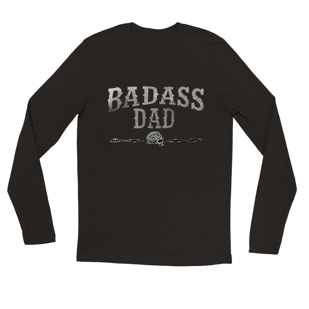 Badass Dad svart långärmad t-shirt 5524