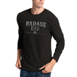 Badass Dad svart långärmad t-shirt 5524