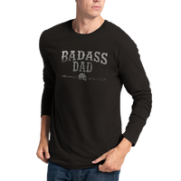 Badass Dad svart långärmad t-shirt 5524