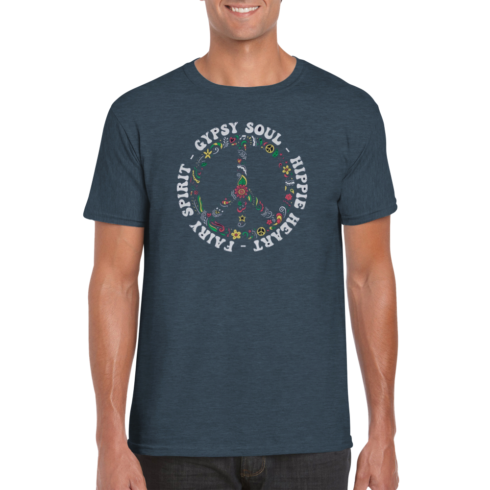 Hippie Heart rundhalsad t-shirt 5330